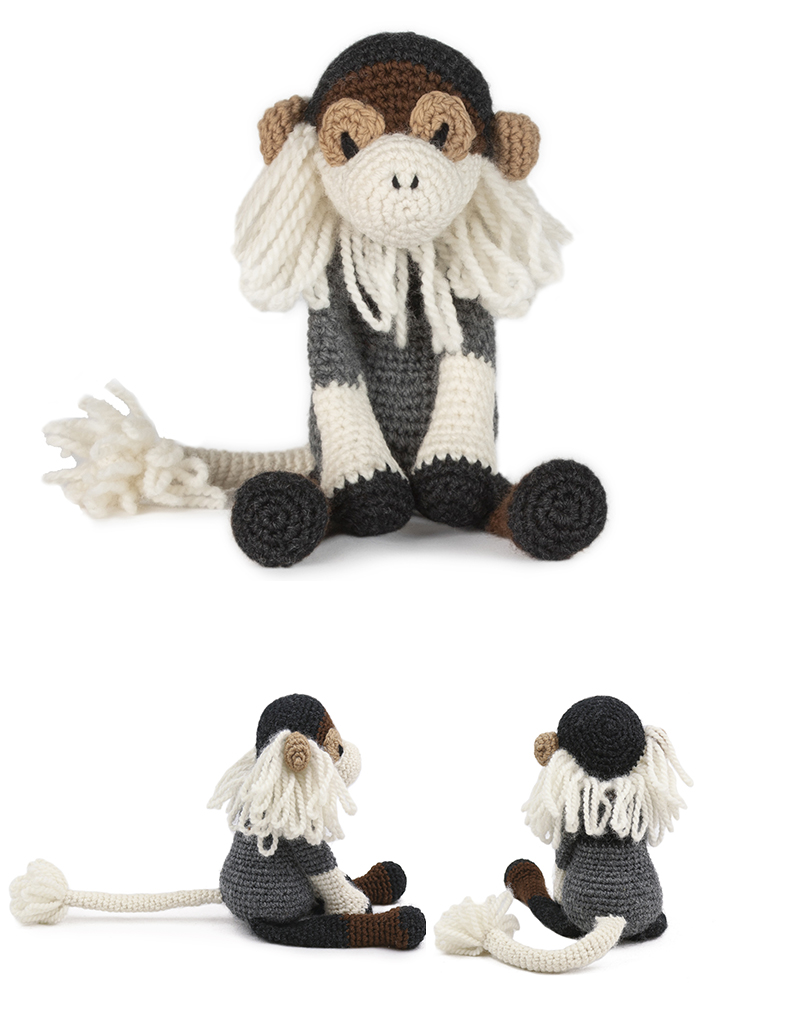 toft ed's animal isla the douc langur amigurumi crochet